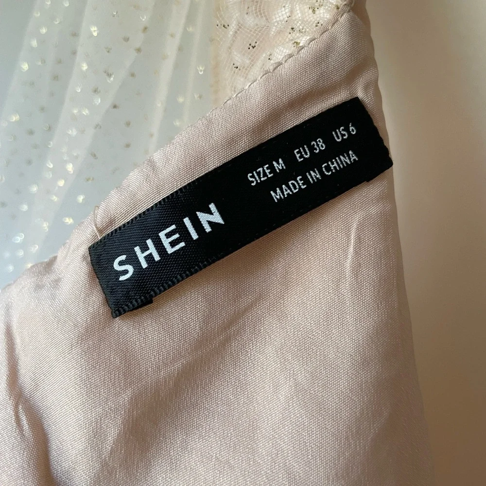 Beautiful Princess style blush color gown with sheer sleeves - Picture 14 of 14